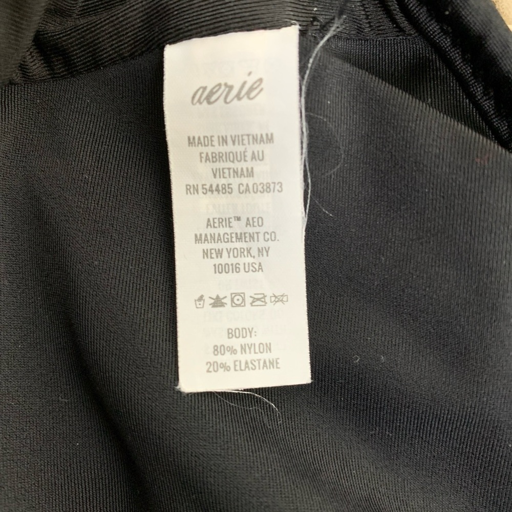 Aerie scoop neck size XL black wrap bikini swimsuit top - Picture 5 of 5